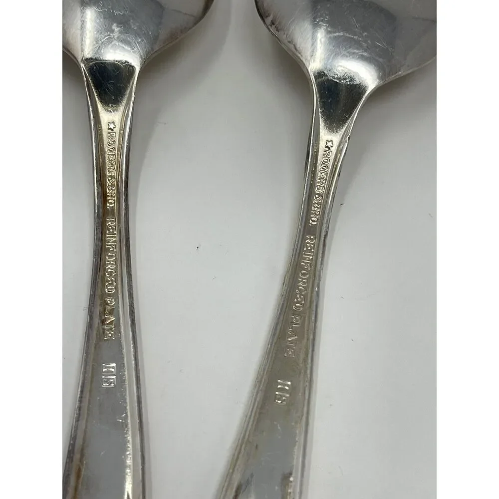 International Rogers EXQUISITE Silverplate 1957 Dinner Place Spoons 7” Set Of 4